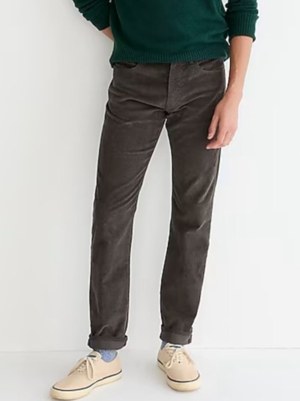 J. CREW Men's EUC 770™ Straight-Fit Corduroy Pants Graphite | Size W31 x L30